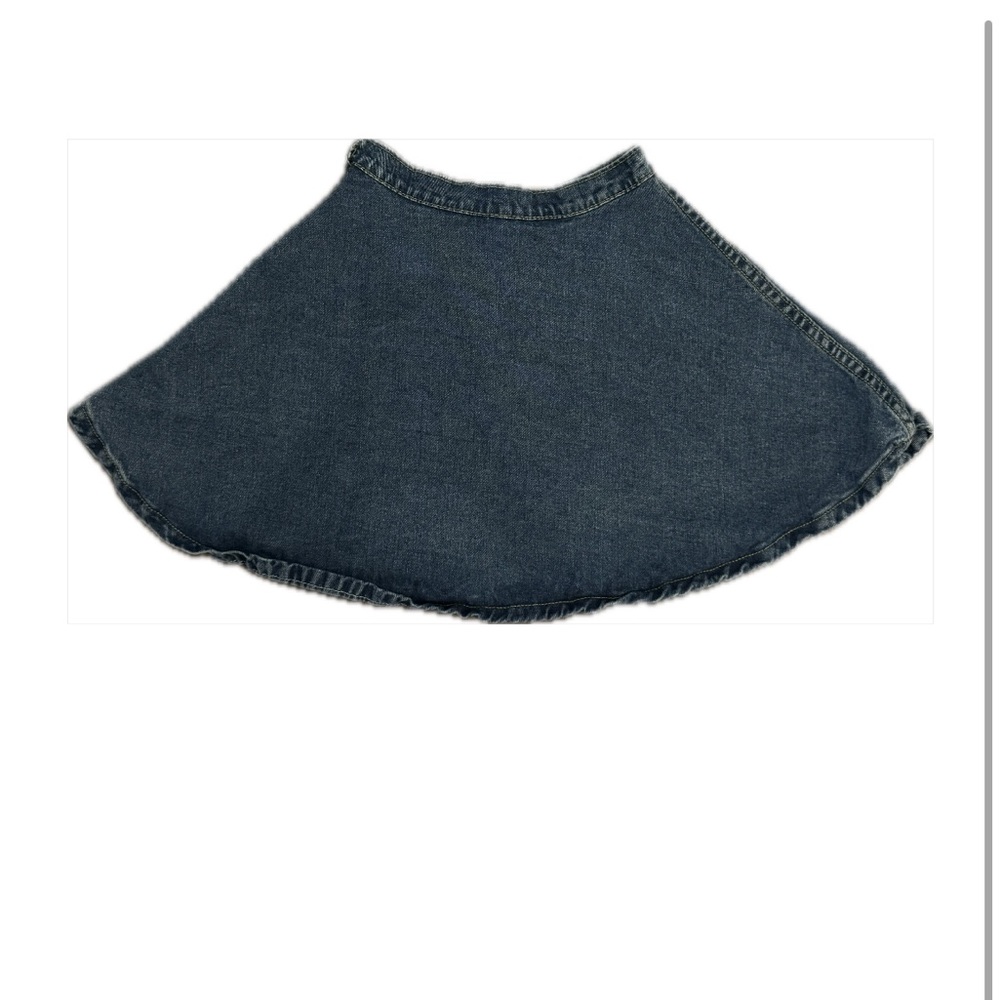 Denim flare skirt